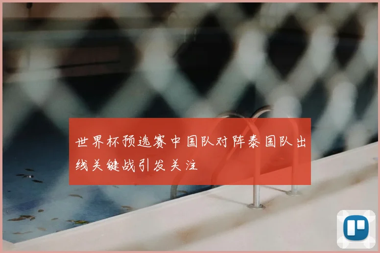 世界杯预选赛中国队对阵泰国队出线关键战引发关注